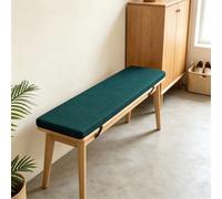 SUNLIMEI Coussin pour Banc Intérieur Doux Antidérapant 60x70cm Vert Foncé | Coussin De Banquette Cépais Housse Amovible Et Liens Antidérapants Pour Les Baies Vitrées, Fauteuils, Terrasses