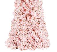 Sunm Boutique Lot de 4 guirlandes de Fleurs de Cerisier artificielles à Suspendre en Soie pour décoration de fête de Mariage