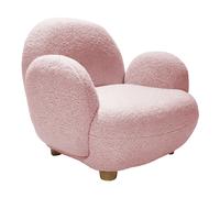 Sunny Bini Fauteuil Enfant, Tissu Teddy, Rose | Chaise pour la Salle de Jeux ou la Chambre - 55 x 66 x 54 cm - à partir de 3 ans - 100 kg max.