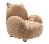 Sunny Fauteuil Enfant Chat, Marron | Chaise Design Animal | Pour la Chambre ou la Salle de Jeux - 56 x 58 x 55 cm - à partir de 3 ans - Max. 100 kg