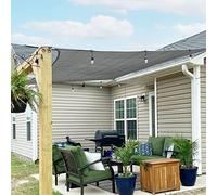 SUNNY GUARD Voile d'ombrage Rectangulaire 2.5x3.5m HDPE Respirant Toile Ombrage Une Protection des Rayons UV pour Patio Jardin, Terrasse,Extérieur,Balcon, Gris Anthracite