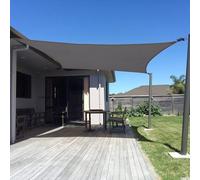 Sunny Guard Voile d'ombrage rectangulaire 4 x 6 m, Anthracite, Anti-UV pour Jardin, Cour, terrasse, Jardin, activités et installations de Plein air (Nous fabriquons des Tailles personnalisées)