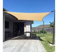 Sunny Guard - Voile d'ombrage rectangulaire, Protection Anti-UV pour Jardin, Cour, terrasse, activités et installations de Plein air, Sable, 3,6 x 5 m, Taille personnalisée