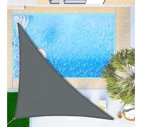 SUNNY GUARD Voile d'ombrage Triangulaire 2.5x2.5x3.5m Imperméable Toile Ombrage UV Protection pour Patio Jardin, Terrasse, Extérieur, Balcon,Gris Anthracite