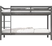 Sunny Jip Lits Superposés Gris, En Bois | Lits Superposés Pour Enfants - Sans Matelas - Lit Superposé 2 Places 208 X 97 X 140 Cm | Pour Matelas: 90 X