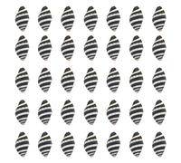 SUNNYCLUE 1 boîte de 50 coquillages en Spirale, Petits Coquillages en Spirale, Remplissage de Vase, Motif Zèbre, Style Hawaïen, Mer, Océan, Plage, Noir et Blanc, Conque Non Percée, Sans Trou, pour Rem