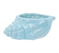 SUNNYCLUE Pot de Fleurs en Céramique pour Plantes Succulentes Motif Coquillage Collection Été Hawaï Bleu Petit Pot avec Trou de Drainage Idéal pour L'Intérieur et L'Extérieur Décoration pour la Maison