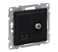 SUNO Type de prise TV F 1,5dB + RJ45 chat 6 UTP noir 721462