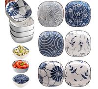 SUNOYA Lot de 6 bols à sauce, en céramique, 9,2 cm, décoratifs, pour sushis, sauce soja, vinaigre