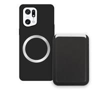 Sunrive Coque Portefeuille pour Oppo Find X5 avec Porte-Cartes Magnétique Amovible, Étui Porte Carte Mignon avec Support, Coque Antichoc avec Porte Carte, Protection Smartphone - Licorne