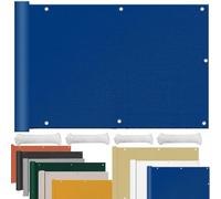 SunSail Voile d'ombrage avec œillets - Imperméable - Protection solaire - Protection contre le vent - Résistant à l'hiver - Pour jardin, terrasse, balcon - Protection solaire - 0,4 x 1 m - Bleu