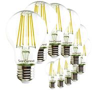 SUNSEED 10x Ampoule Filament LED Standard E27 9W équivalent 83W Blanc Naturel 4000K