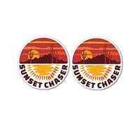 Sunset Chaser X2 Sticker Decal Sun Travel Explore Vintage Explore