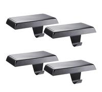 Sunshane Lot de 4 supports de chaussettes de Noël en métal pour décoration de fête de Noël (noir, 4)