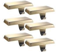 Sunshane Lot de 6 supports de chaussettes de Noël en métal pour décoration de fête de Noël (bronze, 6)