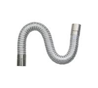 SunsoilGiant Tuyau Cheminée Tube Poêle Flamme Aluminium Haute Température Flexible Connexion Pratique Adapté pour Poêle Tente Cheminée Chauffage Camping Cuisine,