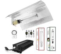 SunStream Ballast Lampe de croissance hydroponique 600 W Ballast Lampe de croissance pour plantes Spectre complet Réflecteur d'aile avec minuterie
