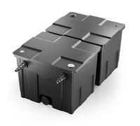 SunSun CBF-350B Filtre Biologique de Bassin ou d’étang 2 chambres - 830 x 515 x 395 mm - capacité max 60000 l / débit 8000 l/h - raccords Ø 20 mm, Ø 40 mm - Filtration eau à grand débit