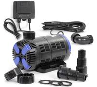SunSun CET-15000 Pompe de Bassin réglable SuperECO - 210 x 120 x 139 mm - débit max. 15000 l/h / 180 W / refoulement max. 8 m - Filtration Circulation eau jardin avec Accessoires