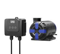 SunSun CET-8000 Pompe de Bassin réglable SuperECO - 192 x 106 x 123 mm - débit max. 8000 l/h / 80 W / refoulement max. 5 m - Filtration Circulation eau jardin avec Accessoires