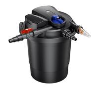 SunSun CPA-10000 Filtre de bassin à pression avec stérilisation UV - 382 x 382 x 518 mm - 11 W / étang 12000 l max. / réservoir - Nettoyage facile - Filtration eau à grand débit