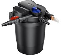 SunSun CPA-10000 Filtre de bassin à pression avec stérilisation UV - 382 x 382 x 518 mm - 11 W / étang 12000 l max. / réservoir - Nettoyage facile - Filtration eau à grand débit