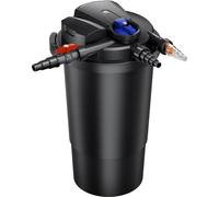 SunSun CPA-15000 Filtre de bassin à pression avec stérilisation UV - 382 x 382 x 713 mm - 18 W / étang 30000 l max. / réservoir - Nettoyage facile - Filtration eau à grand débit