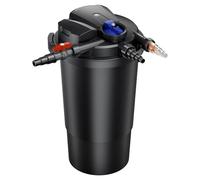SunSun CPA-15000 Filtre de bassin à pression avec stérilisation UV - 382 x 382 x 713 mm - 18 W / étang 30000 l max. / réservoir - Nettoyage facile - Filtration eau à grand débit