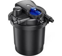 SunSun CPA-2500 Filtre de bassin à pression avec stérilisation UV - 366 x 366 x 406 mm - 11 W / étang 6000 l max. / réservoir 16 l - Nettoyage facile - Filtration eau à grand débit