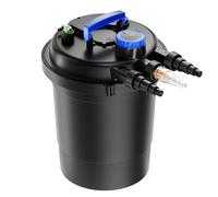 SunSun CPF-250 Filtre de bassin à pression avec stérilisation UV - 420 x 420 x 500 mm - 11 W/étang 10000 l max. / réservoir 25 l - Nettoyage facile - Filtration eau à grand débit