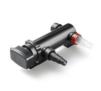 SunSun CUV-318 Stérilisateur Clarificateur de bassins ou d’étang - débit Max. 3000 l/h - avec Lampe Rayons UV-C 18 W + Miroir INOX - pour Poissons et Plantes Aquatiques - Cours d’Eau en hélice