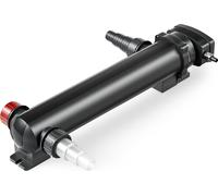 SunSun CUV-324 Stérilisateur Clarificateur de bassins ou d’étang - débit max. 5000 l/h - avec Lampe rayons UV-C 24 W + Miroir inox - pour Poissons et plantes aquatiques - Cours d’eau en hélice