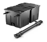 SunSun Kit complet: CBF-350B Filtre de bassin jusqu'à 60000 L Biologique, CUV-672 lampe uv UVC Clarificateur avec 72 Watt Puissance UV-C