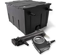SunSun Kit complet: CBF-550 Filtre de bassin jusqu'à 60000 L Biologique, CTF-8000 SuperECO pompe de filtration 8000l/h 70W, CUV-336 lampe uv UVC Clarificateur avec 36W