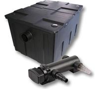 SunSun Kit complet: CBF-550 Filtre de bassin jusqu'à 60000 L Biologique, CUV-318 lampe uv UVC Clarificateur avec 18 Watt Puissance U