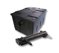 SunSun Kit complet: CBF-550 Filtre de bassin jusqu'à 60000 L Biologique, CUV-336 lampe uv UVC Clarificateur avec 36 Watt Puissance UV-C