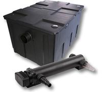 SunSun Kit complet: CBF-550 Filtre de bassin jusqu'à 60000 L Biologique, CUV-336 lampe uv UVC Clarificateur avec 36 Watt Puissance UV-C