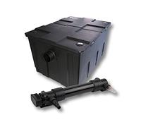 SunSun Kit complet: CBF-550 Filtre de bassin jusqu'à 60000 L Biologique, CUV-636 lampe uv UVC Clarificateur avec 36 Watt Puissance UV-C