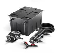SunSun Kit complet: CBF-550 Filtre de bassin jusqu'à 60000L Biologique, NEO10000 pompe de filtration 10000l/h 80W, CUV-236 lampe uv