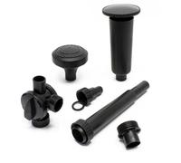 SunSun Kit de fixation 3 avec 2 Buses de fontaine et Accessoires - pour Pompes de bassin fontaine jet d'eau série HJ, p.ex. HJ-1544