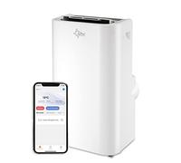 SUNTEC Climatiseur mobile Coolfixx 12000 BTU APP - Climatiseur mobile et silencieux avec commande Smart App - Déshumidificateur pour pièces jusqu'à 60 m² - Refroidissement & chauffage mobiles