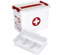 Sunware - Boite à compartiments 1er Secours Q-line 9 litres Blanc G