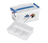 Sunware Q-Line Boite a Couture Vide 6L - 30x20x14,5cm - Avec Insert - Boite Couture Rangement
