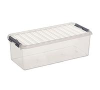 Sunware Q-Line boîte de Rangement 9,5L Transparent métallique