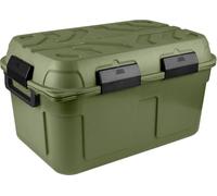 Sunware Q-Line Boite Rangement etanche 130L - 79x54,5x42,5cm - Grande boîte de rangement étanche en plastique avec couvercle et clips, adaptée au stockage dans des endroits humides et poussiéreux