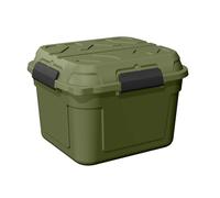 Sunware Q-Line Boite Rangement etanche 90L - 60,1x53,1x42,5cm - Grande boîte de rangement étanche en plastique avec couvercle et clips, adaptée au stockage dans des endroits humides et poussiéreux