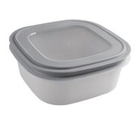 Sunware Sigma Home Boite de Conservation Hermetique Micro-Ondable 2,8L Gris - 23x23x9cm - Sans BPA Empilable - Boite de Congelation Boite Alimentaire