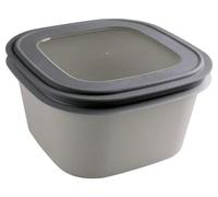 Sunware Sigma Home Boite de Conservation Hermetique Micro-Ondable 3,8L Gris - 23x23x12,4cm - Sans BPA Empilable - Boite de Congelation Boite Alimentaire