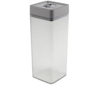 Sunware Sigma Home Boite de Conservation Hermetique Transparente 1,4L Gris - 9x9x23cm - Sans BPA Incassable Empilable - Bocal Cuisine Organisateur