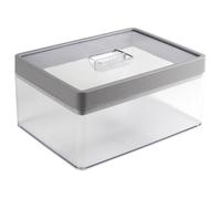 Sunware Sigma Home Boite de Conservation Hermetique Transparente 3,3L Gris - 24x18x11,4cm - Sans BPA Incassable Empilable - Bocal Cuisine Organisateur